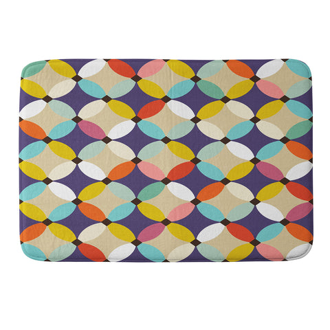 Sharon Turner petals beach Memory Foam Bath Mat