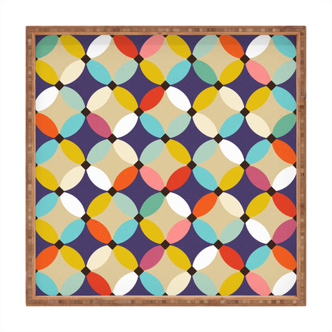 Sharon Turner petals beach Square Tray