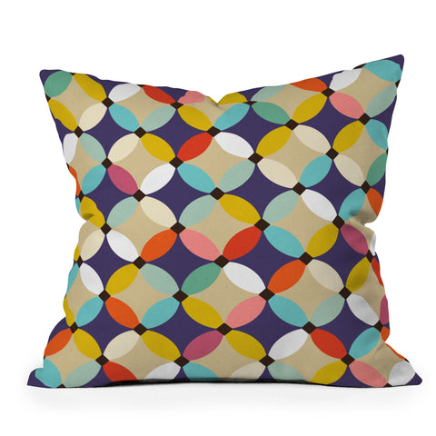 Sharon Turner petals beach Throw Pillow
