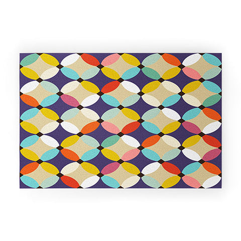 Sharon Turner petals beach Welcome Mat