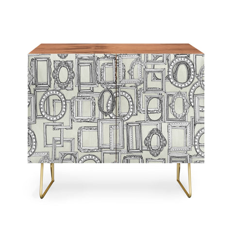Sharon Turner picture frames aplenty Credenza