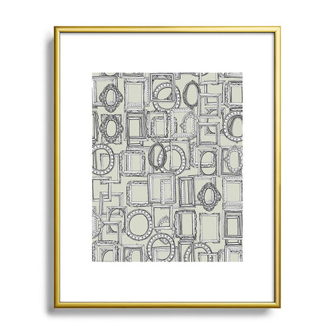 Sharon Turner picture frames aplenty Metal Framed Art Print