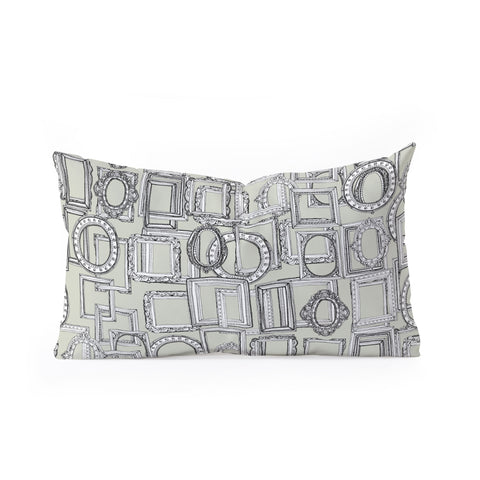 Sharon Turner picture frames aplenty Oblong Throw Pillow