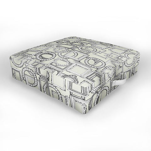 Sharon Turner picture frames aplenty Outdoor Floor Cushion