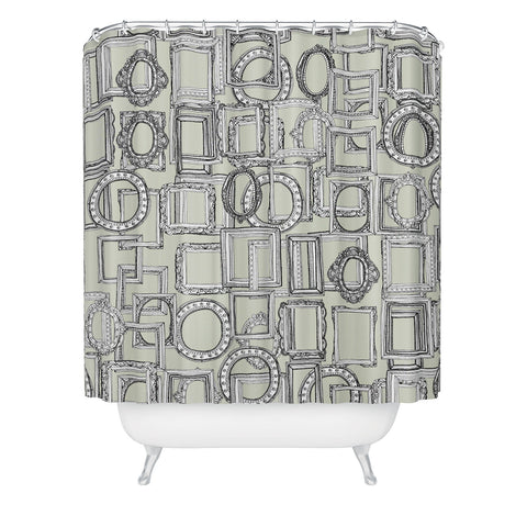 Sharon Turner picture frames aplenty Shower Curtain