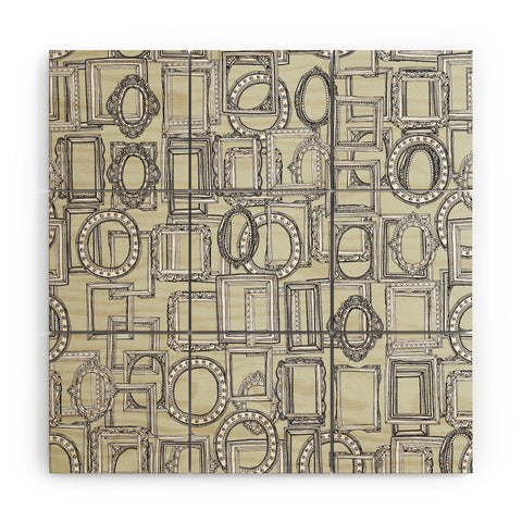 Sharon Turner picture frames aplenty Wood Wall Mural