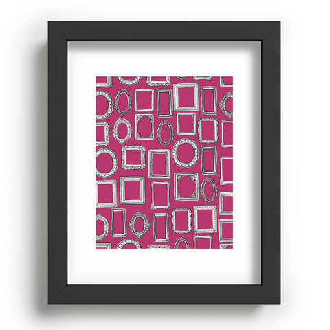Sharon Turner picture frames fuchsia Recessed Framing Rectangle