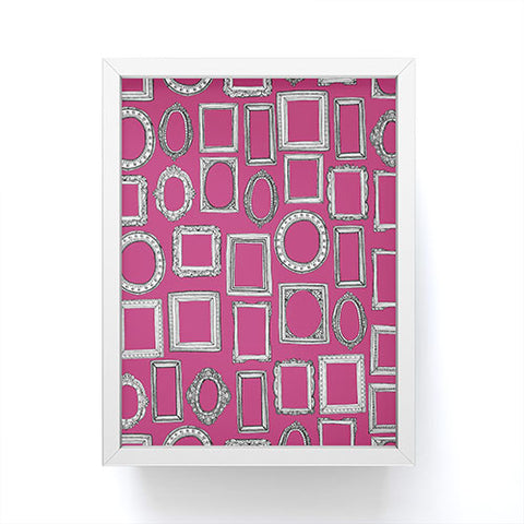 Sharon Turner picture frames fuchsia Framed Mini Art Print