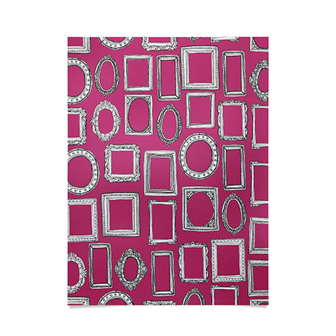 Sharon Turner picture frames fuchsia Poster