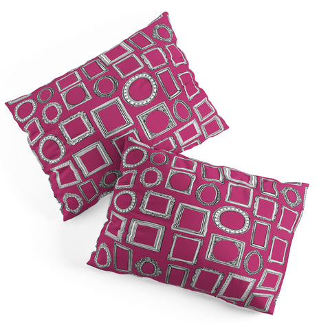 Sharon Turner picture frames fuchsia Pillow Shams