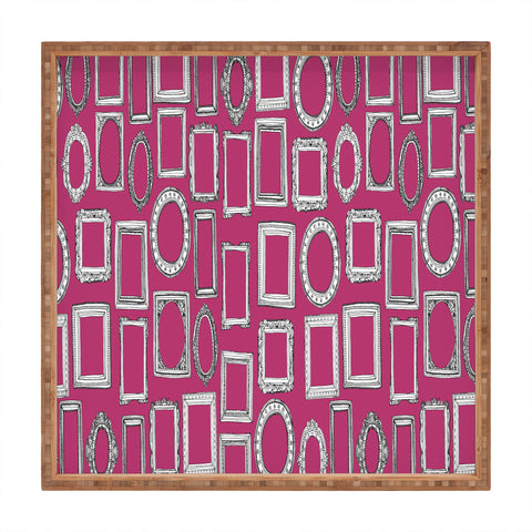 Sharon Turner picture frames fuchsia Square Tray