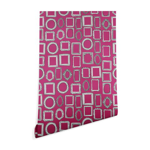 Sharon Turner picture frames fuchsia Wallpaper