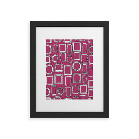 Sharon Turner picture frames fuchsia Framed Art Print