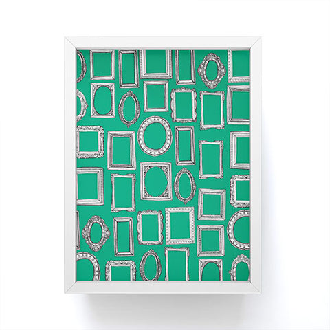 Sharon Turner picture frames green Framed Mini Art Print