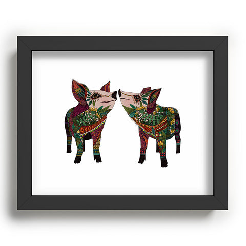 Sharon Turner pig love Recessed Framing Rectangle