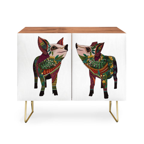 Sharon Turner pig love Credenza