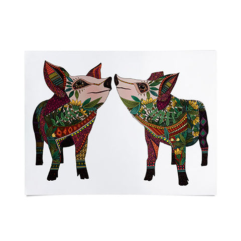 Sharon Turner pig love Poster