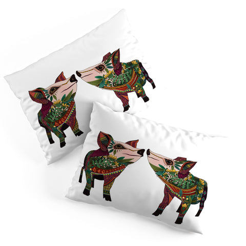Sharon Turner pig love Pillow Shams