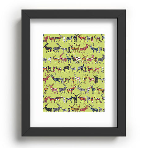 Sharon Turner Pistachio Spice Deer Recessed Framing Rectangle