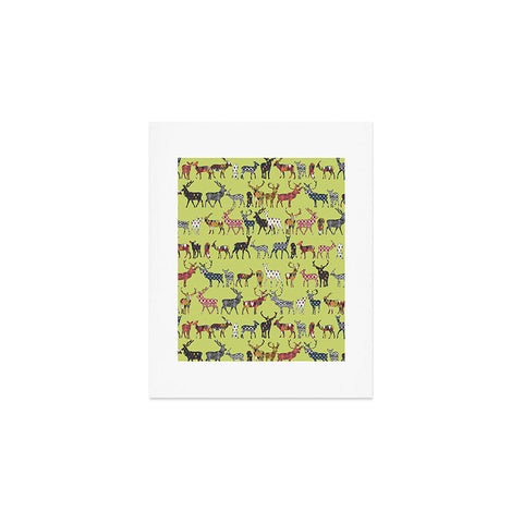 Sharon Turner Pistachio Spice Deer Art Print