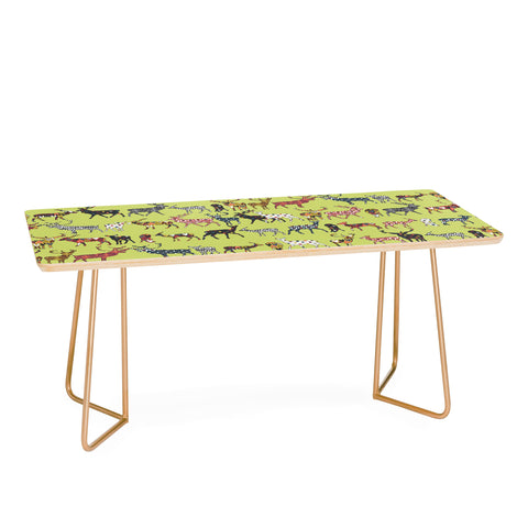 Sharon Turner Pistachio Spice Deer Coffee Table