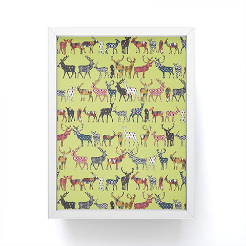 Sharon Turner Pistachio Spice Deer Framed Mini Art Print