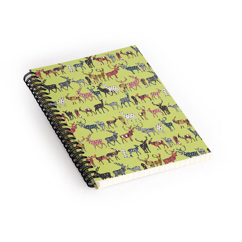 Sharon Turner Pistachio Spice Deer Spiral Notebook