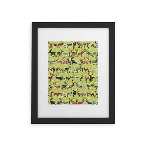 Sharon Turner Pistachio Spice Deer Framed Art Print