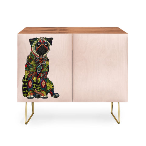 Sharon Turner pug love pale dogwood Credenza