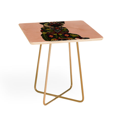 Sharon Turner pug love pale dogwood Side Table