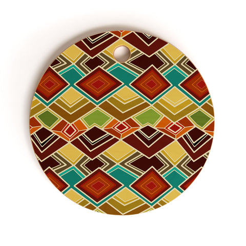 Sharon Turner Raffia Cutting Board Round