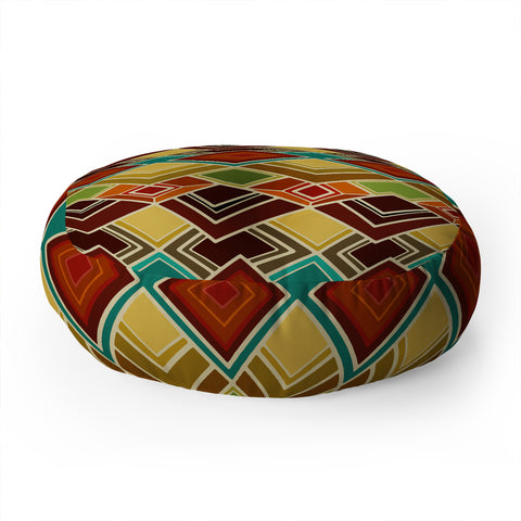 Sharon Turner Raffia Floor Pillow Round