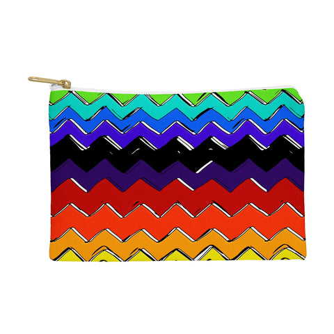 Sharon Turner Rainbow Chevron Pouch