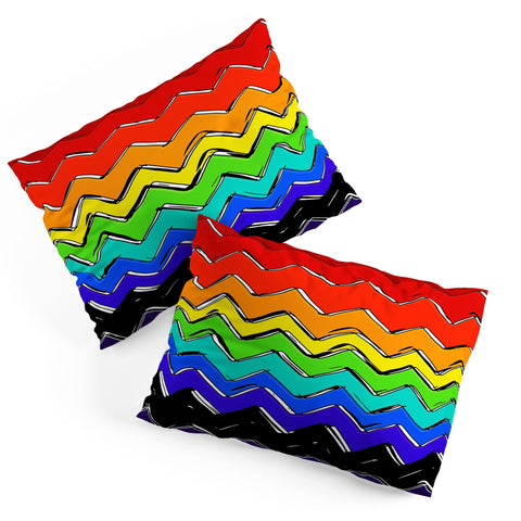 Sharon Turner Rainbow Chevron Pillow Shams