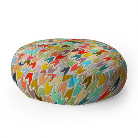 Sharon Turner Rashmi ikat Floor Pillow Round