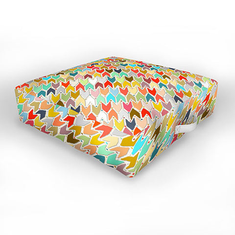 Sharon Turner Rashmi ikat Outdoor Floor Cushion