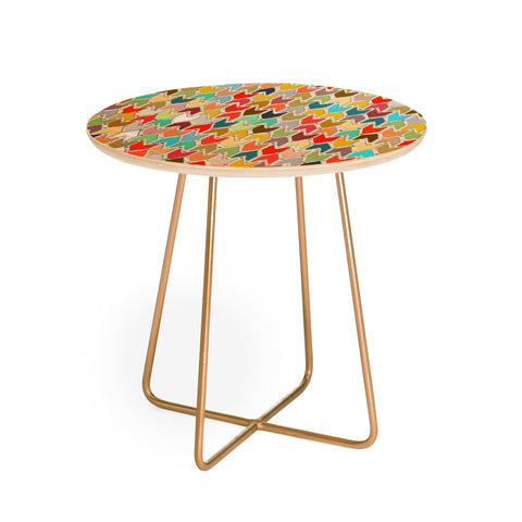 Sharon Turner Rashmi ikat Round Side Table