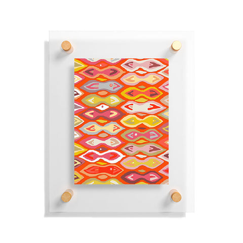 Sharon Turner Raveena ikat Floating Acrylic Print