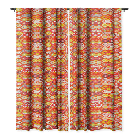 Sharon Turner Raveena ikat Blackout Window Curtain