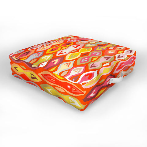 Sharon Turner Raveena ikat Outdoor Floor Cushion