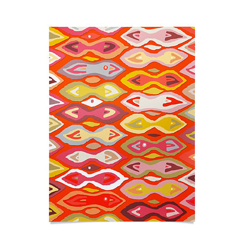 Sharon Turner Raveena ikat Poster