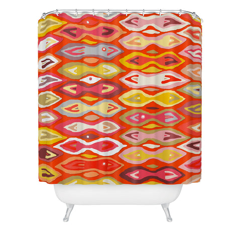 Sharon Turner Raveena ikat Shower Curtain