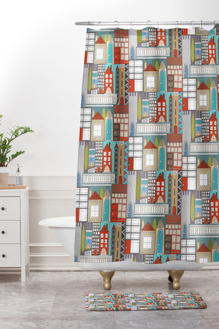 Sharon Turner Reside Shower Curtain And Mat