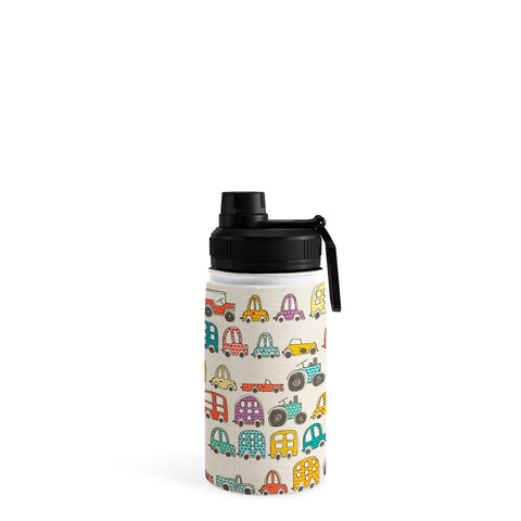 Sharon Turner retro rides eggshell Water Bottle