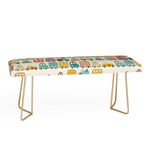 Sharon Turner retro rides eggshell Bench