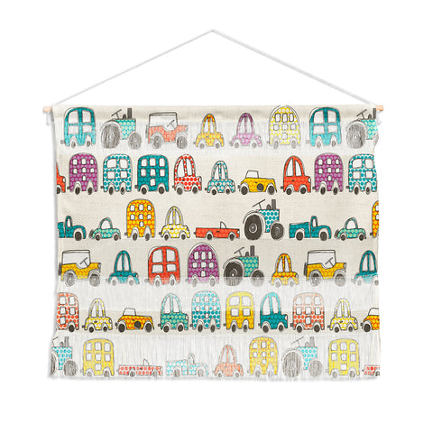 Sharon Turner retro rides eggshell Wall Hanging Landscape