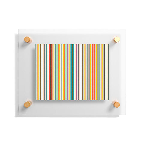 Sharon Turner retro stripe Floating Acrylic Print