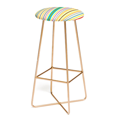 Sharon Turner retro stripe Bar Stool