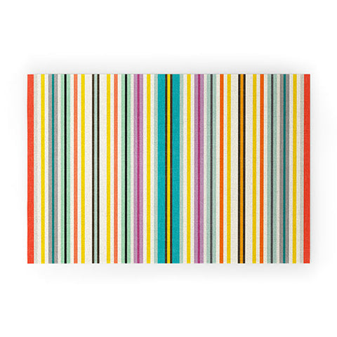 Sharon Turner retro stripe Welcome Mat