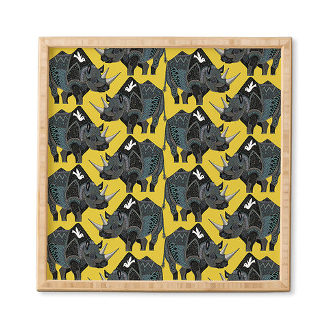 Sharon Turner Rhinoceros Framed Wall Art